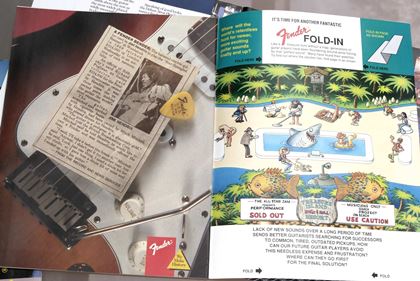 Fender-1990 guitar/bass  brochure & mags